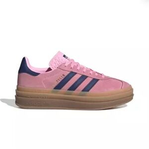 Pink adidas gazelle shoe size 7
